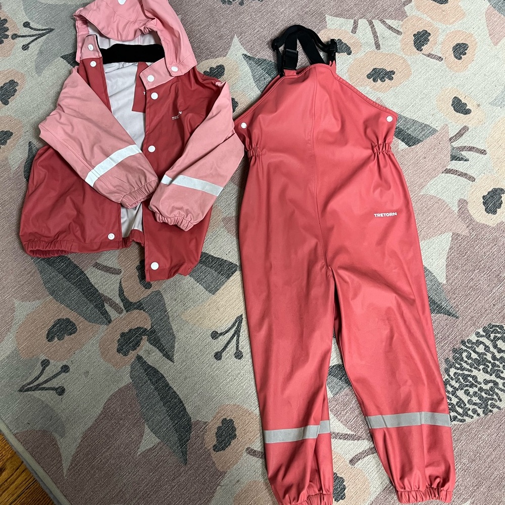 non-insulated rain suit (forest/outdoor school)